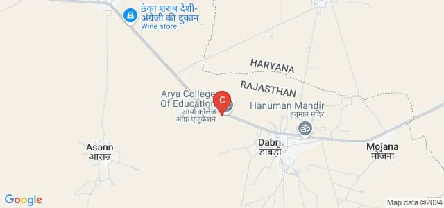 Arya College of Education, Bhadra Map