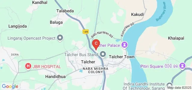 Talcher Autonomous College, Talcher Map