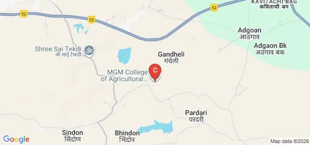 Mahatma Gandhi Mission's Nanasaheb Kadam College of Agriculture, Aurangabad Map