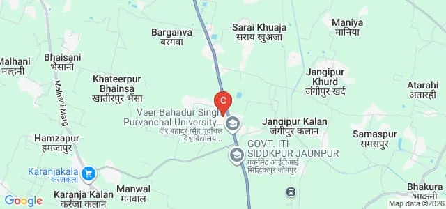 Uma Nath Singh Institute of Engineering and Technology, Jaunpur Map