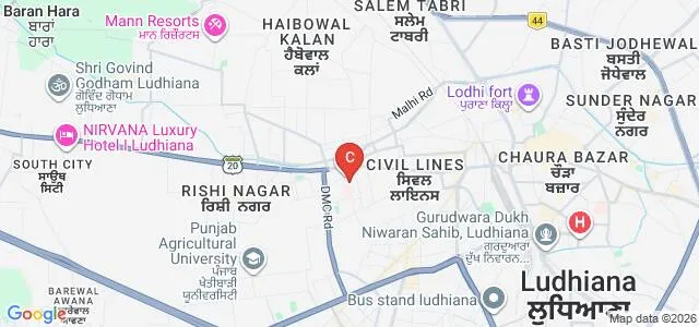 Dayanand Medical College and Hospital, Ludhiana Map
