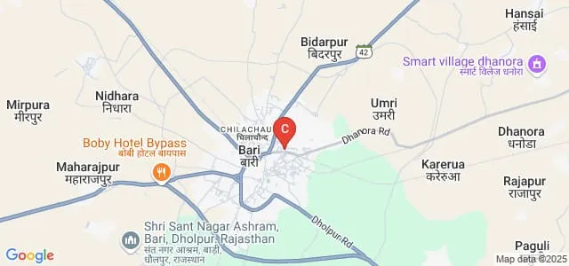 Rajkumar College, Dholpur Map