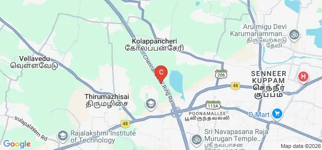 Panimalar Medical College Hospital and Research Institute, Chennai Map