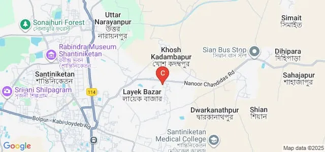 Santiniketan Government College of Nursing, Birbhum Map
