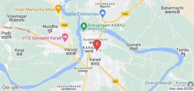 Late Bhaiyasaheb Ghorpade Institute of Physiotherapy, Satara Map