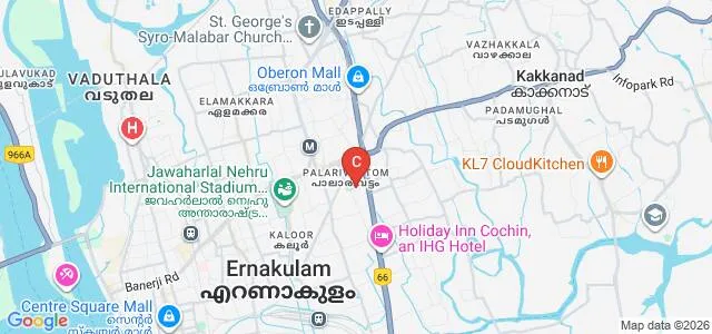 Westford Institute of Film Technology, Kochi Map