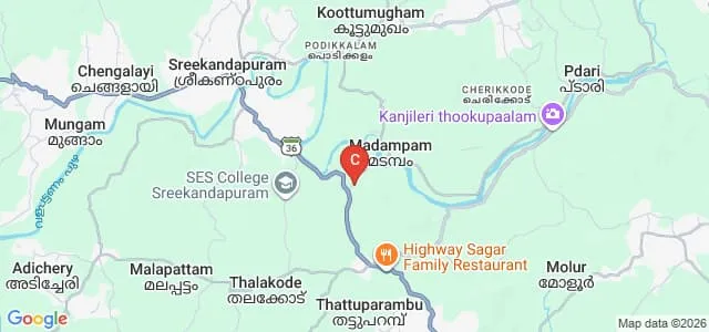 PKM College of Education, Madampam Map