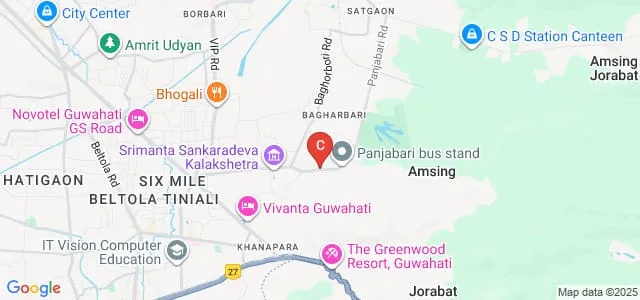 Rahman Hospitals School of Nursing, Guwahati Map