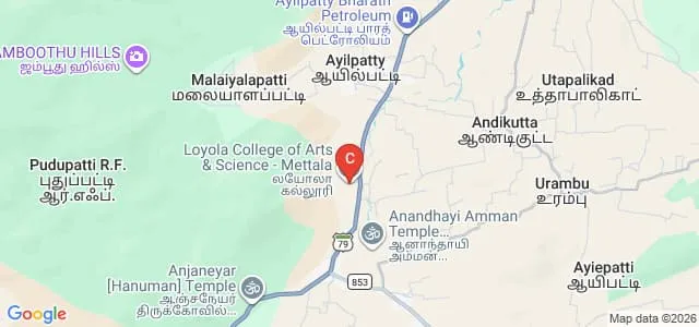 Loyola College of Arts and Science, Mettala Map