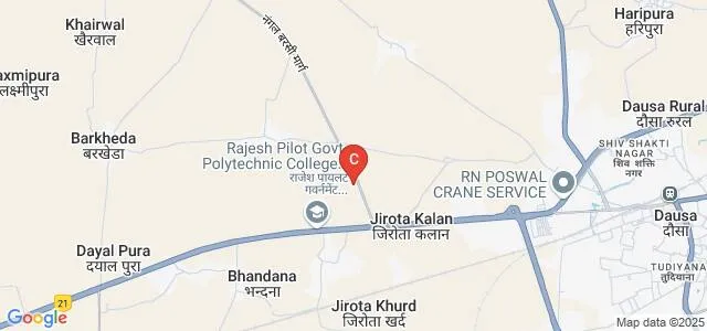 Frame College for Girls, Dausa Map