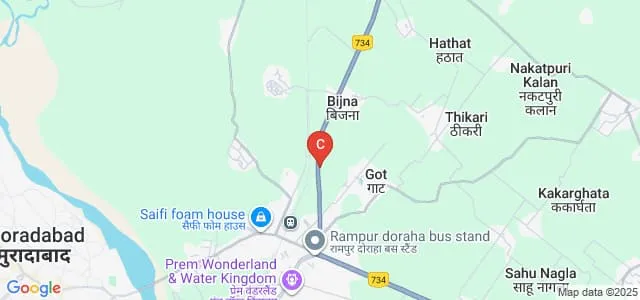 Lord Mahavira College of Law, Moradabad Map