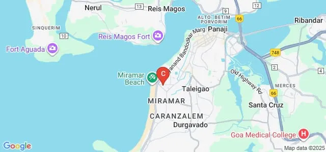 VM Salgaocar College of Law, Miramar Map