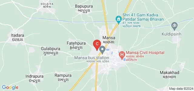 Sheth LH Science College, Mansa Map