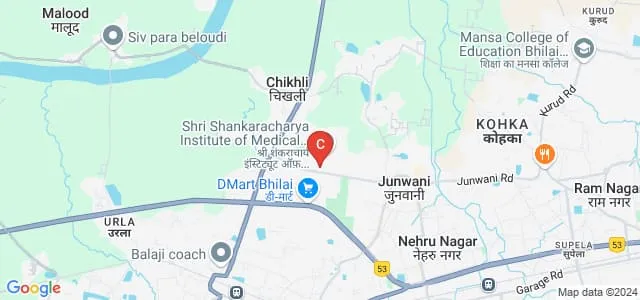 Shri Shankaracharya Institute of Technology and Management, Bhilai Map