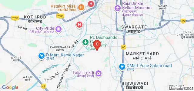 Anantrao Pawar College of Architecture, Pune Map