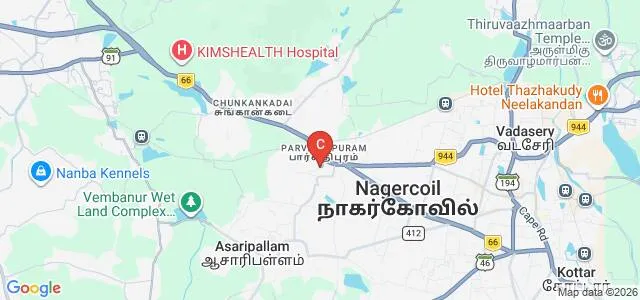 Scott Christian College, Nagercoil Map