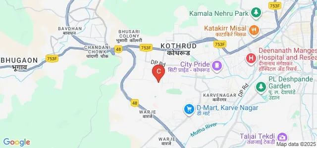 RMD Sinhgad School of Computer Studies, Pune Map