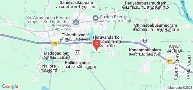 Avvaiyar College of Engineering and Technology For Women, Thiruvandarkoil Map