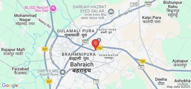 Rajaa Prem Singh Shiksha Mahavidyalaya, Bahraich Map