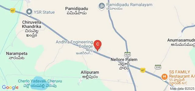 Andhra Engineering College, Nellore Map