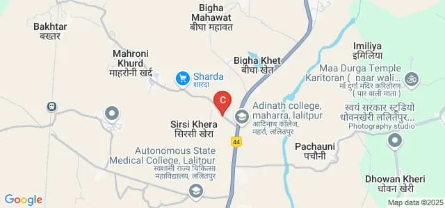 Bhagwan Aadinath College of Pharmacy, Lalitpur Map