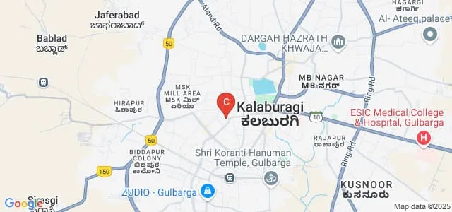 Sharnbasveshwar College of Arts, Gulbarga Map