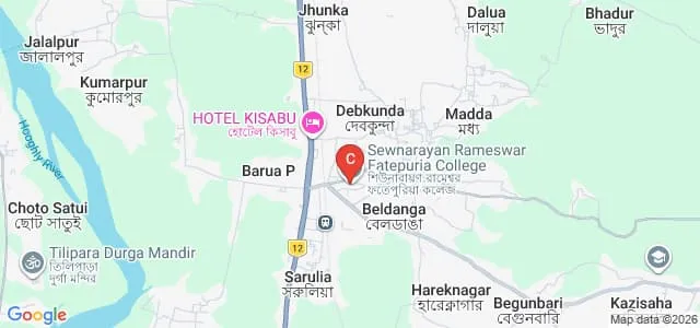 Sewnarayan Rameswar Fatepuria College, Murshidabad Map