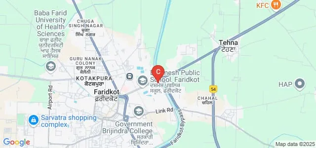 Dasmesh College of Physiotherapy, Faridkot Map