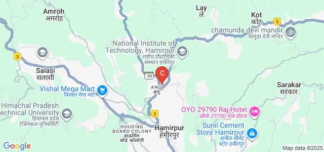 Netaji Subhash Chandra Bose Memorial Government College, Hamirpur Map