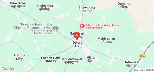 Mahavidyalaya Derwa, Pratapgarh Map