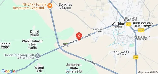 Shri Saraswati College of Social Work, Washim Map