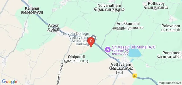 Loyola College, Tiruvannamalai Map