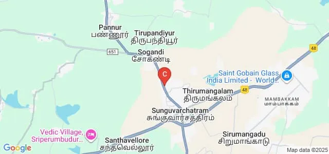 Bon Secours College of Nursing, Kancheepuram Map
