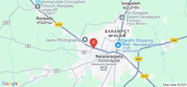 Sri Subbaraya and Narayana College, Narasaraopet Map