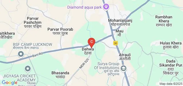 Amar Shahid Rao Ram Baksh Singh PG College, Unnao Map