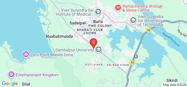 Centre for Distance and Online Education, Sambalpur University Map