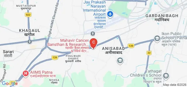 Mahavir Cancer Institute and Research Centre, Phulwarisharif Map