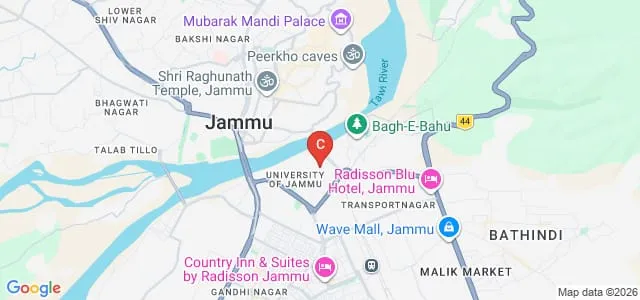 The Law School, University of Jammu, Jammu Map