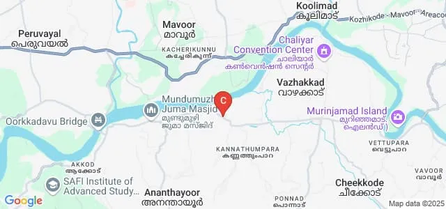 Darul Uloom Arabic College, Vazhakkad Map