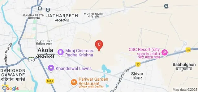 College of Agricultural Engineering and Technology, Akola Map