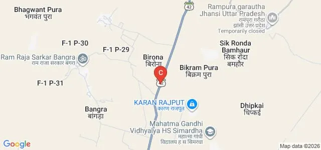 Shri Ram Mahavidyalaya, Bangra Map