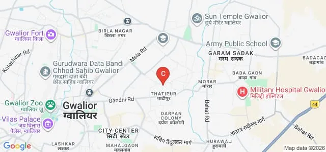 Optimus College of Higher Studies, Gwalior Map