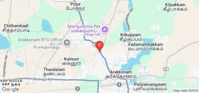 Sri Krishna Polytechnic College, Arakkonam Map