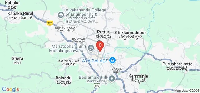 Medha College, Puttur Map