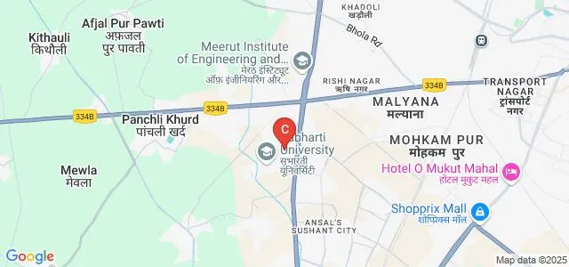 Subharti College of Arts and Social Science, Meerut Map