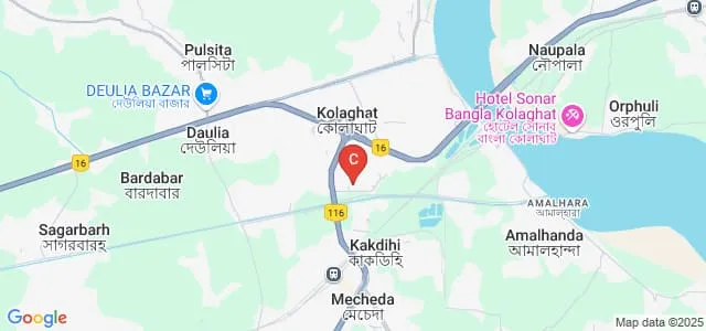 College of Engineering and Management, Kolaghat Map