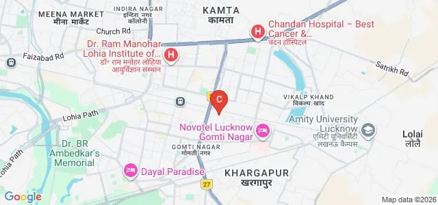 Saroj Lal Ji Mehrotra Bharatiya Vidya Bhavan Girls Degree College, Lucknow Map