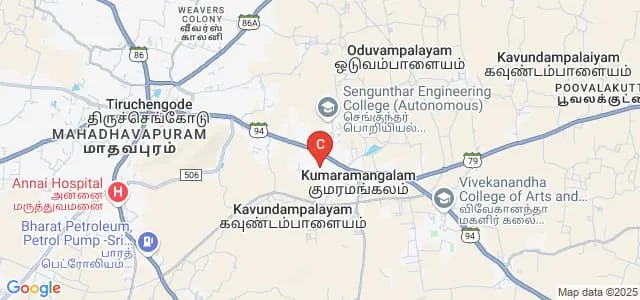 Mahendra Engineering College for Women, Tiruchengode Map