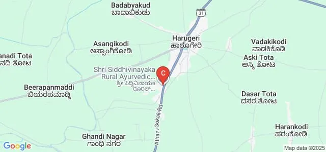 Shri Siddhivinayaka Rural Ayurvedic Medical College Hospital and Research Centre, Harugeri Map