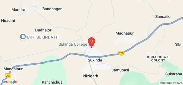 Sukinda College, Sukinda Map